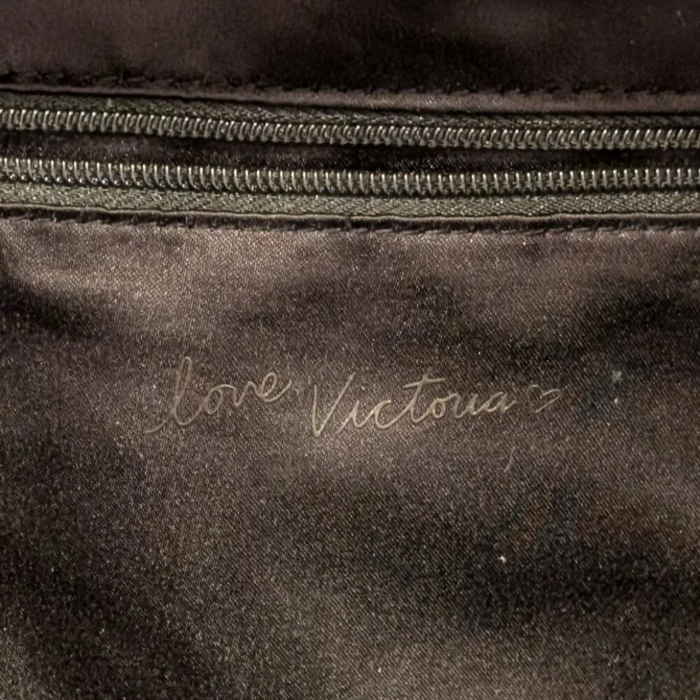 Victoria's Secret Black Glam Rock City Backpack, Used!
